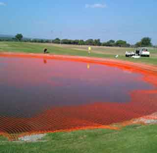 Dam and fishpond safety net cover