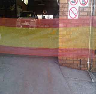 Orange and yellow shade net 1m × 50m